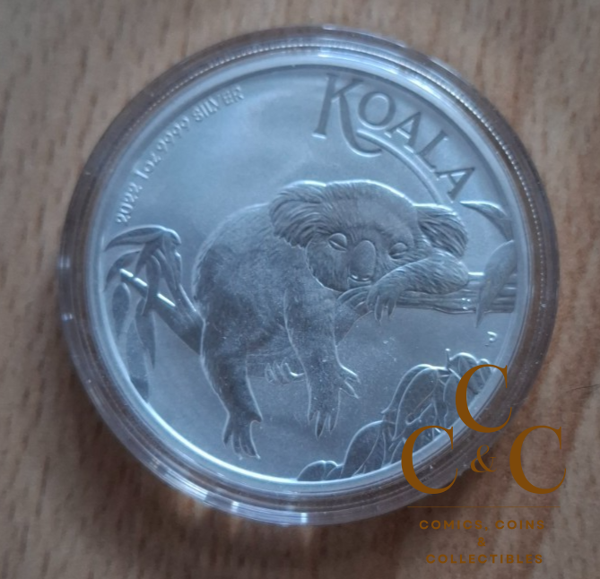 Australien 2022 - 1 Dollar Koala 2022- BU 1 Oz Silver