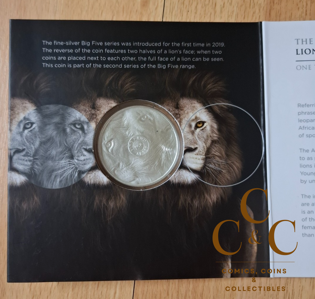 Silbermünze 1 Oz ST Südafrika - Big Five II. Löwe (2.) 2022 - im Blister - Image 2