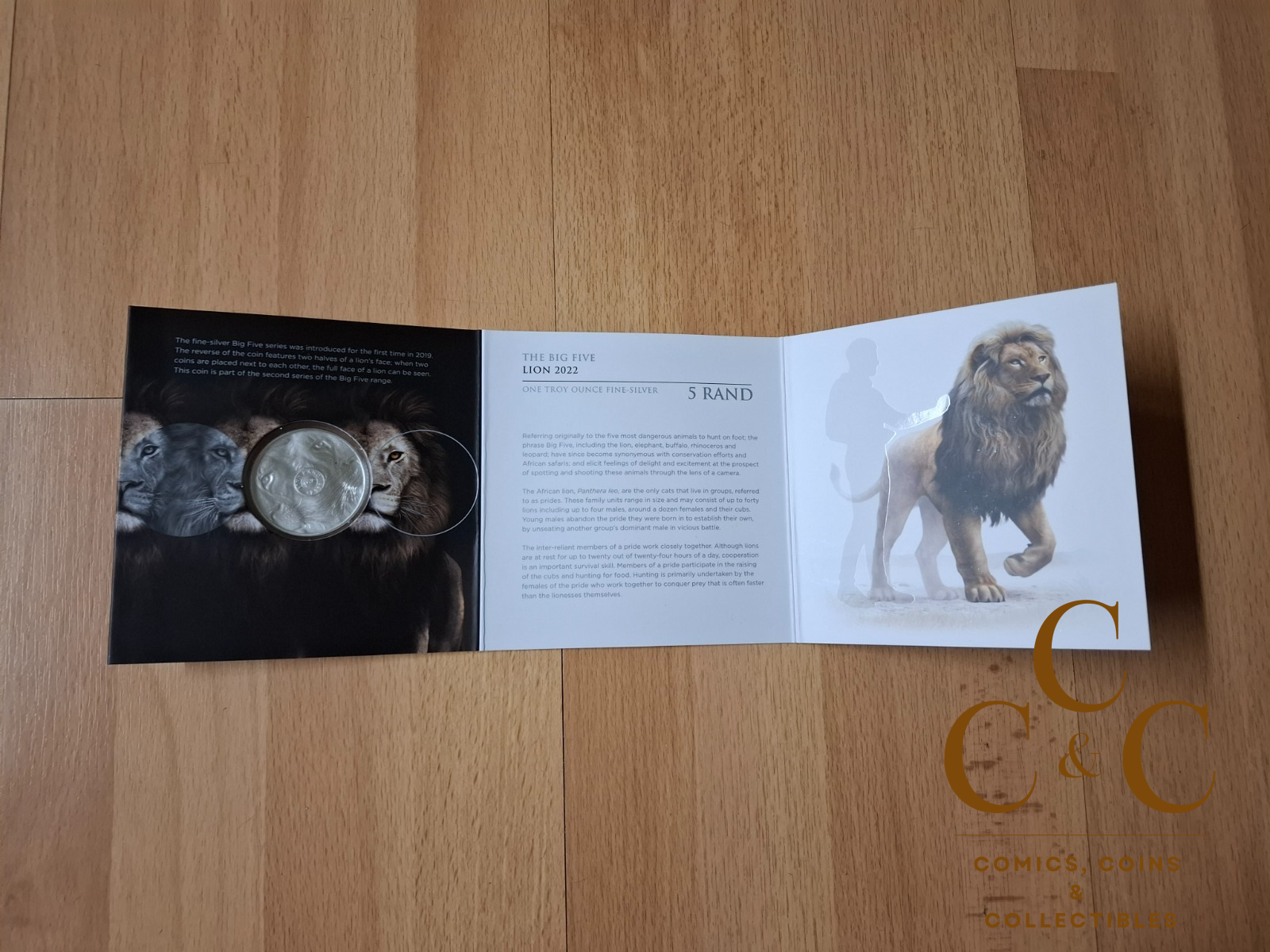 Silbermünze 1 Oz ST Südafrika - Big Five II. Löwe (2.) 2022 - im Blister - Image 5