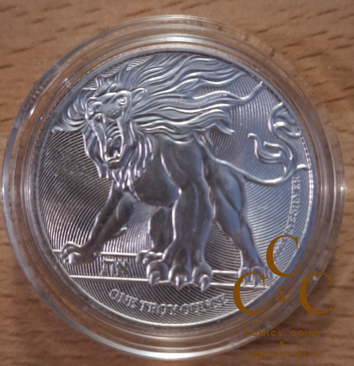 2019 NIUE Island - Roaring Lion - 1oz .9999 Fine Silver Coin Uncirculated