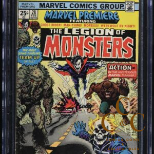 Marvel Premiere #28 (1976) Legion of Monsters – Mike Ploog Autograph - CGC 3.0