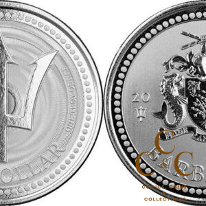 1 Oz Silver - Trident - 2021 Barbados