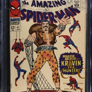 Amazing Spider-Man #47 - Marvel 1967 - CGC 4.0 (Kraven App)