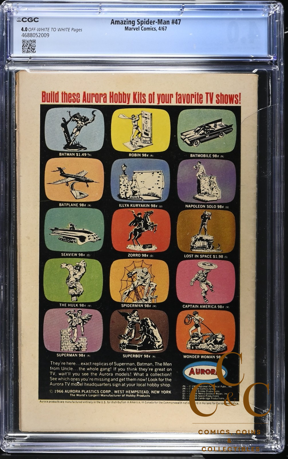 Amazing Spider-Man #47 - Marvel 1967 - CGC 4.0 (Kraven App) - Image 2
