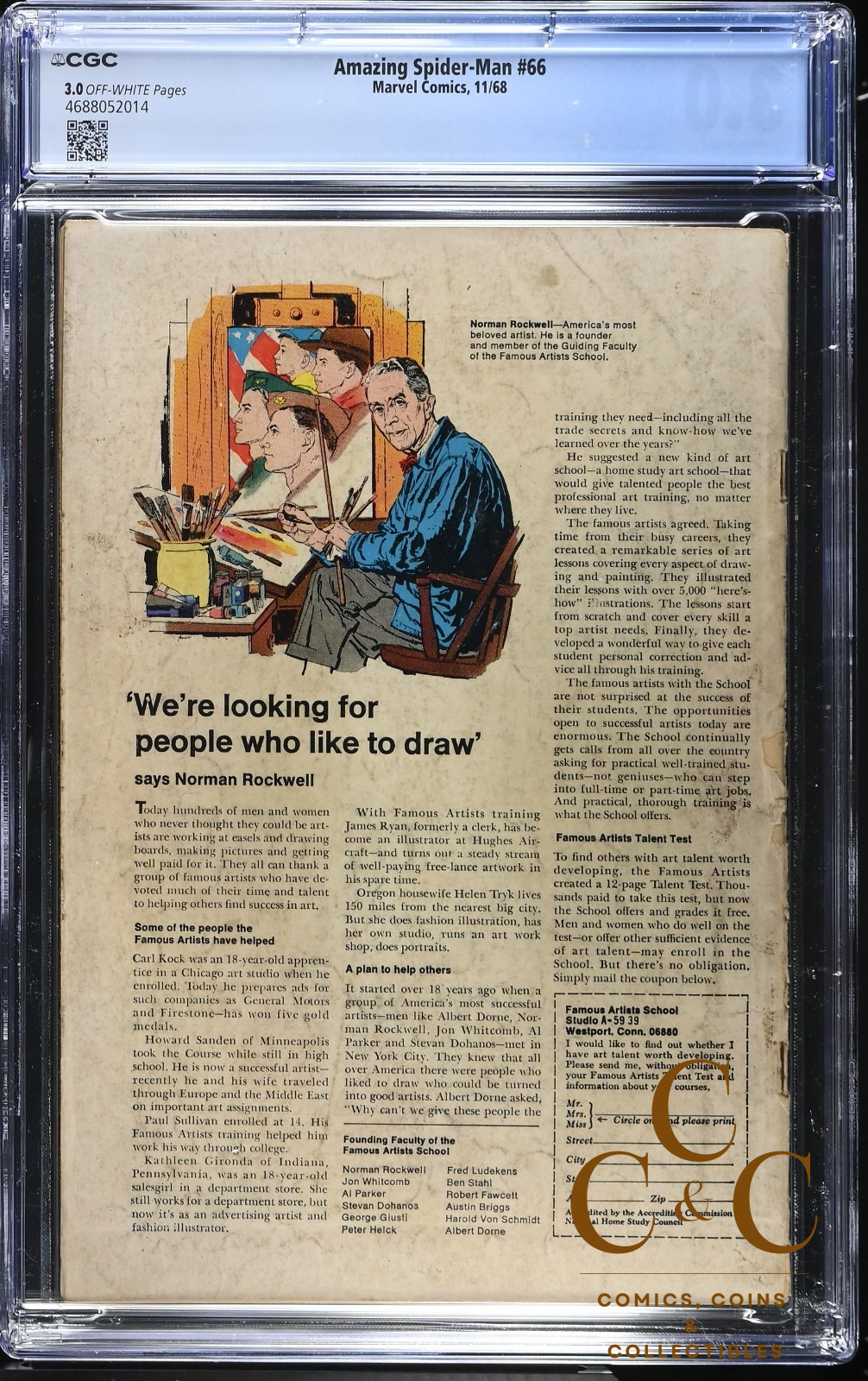 Amazing Spider-Man #66 - Marvel 1968 - CGC 3.0 (Mysterio App) - Image 2